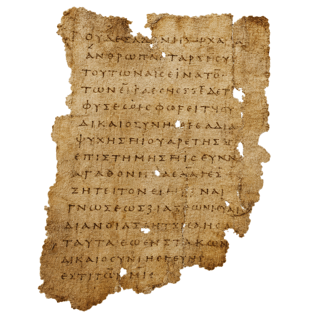 Ancient manuscript fragment